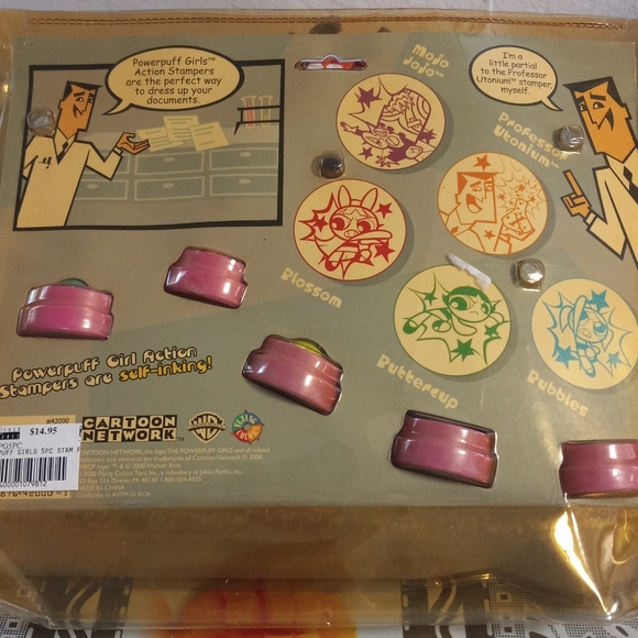 Vntg 2000 The Powerpuff Girls Action Stampers Collector's Pack New - Picture 6 of 11